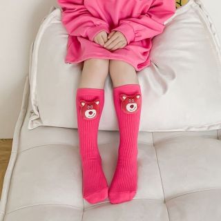Tất gấu dây cao cổ cho bé
