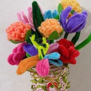 BÓ 100 KẼM NHUNG (NHIỀU MÀU) HANDMADE
