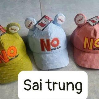 Mũ lưỡi trai trẻ em đủ mẫu đính tai gấu CQ