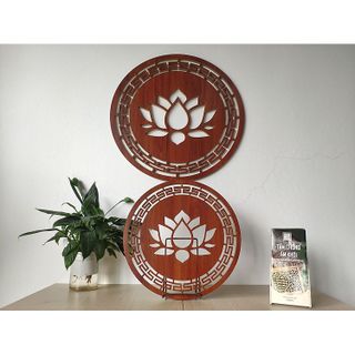 Bàn thờ treo tường gỗ sồi kích thước 81cm x 48cm