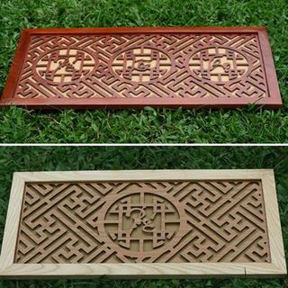 Bàn thờ treo tường gỗ sồi kích thước 81cm x 48cm
