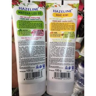 Sữa rửa mặt Hazeline 100g (trà xanh & nghệ)