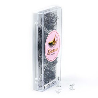 Mi Fan Sẵn 8D, Dày 0.05mm, Siêu Mềm Mịn, Độ Cong C/CC/D, Hộp 1000 Fan - EYELASHES