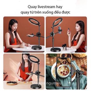 Bộ Quay Video Để Bàn Topshop H40 Có Bóng Đèn 26cm-Chân Quay Video Chụp Ảnh Từ Trên Xuống Chắc Chắn Nhỏ Gọn