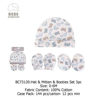 Sét 3 Món Gồm Mũ+ Bao Tay+ Bao Chân