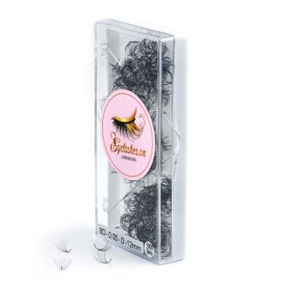 Mi Fan Sẵn 8D, Dày 0.05mm, Siêu Mềm Mịn, Độ Cong C/CC/D, Hộp 1000 Fan - EYELASHES