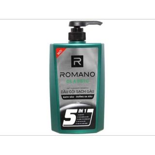 Dầu gội Romano Classic 650g xanh