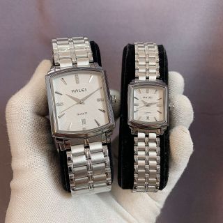 Đồng hồ cặp đôi chính hãng Halei ah570 dây thép cao cấp chống nước tốt
