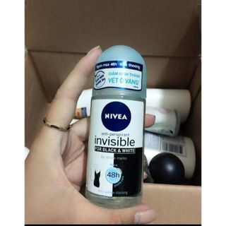 [CHÍNH HÃNG] Lăn khử mùi Nivea Black White 50ml Ố vàng