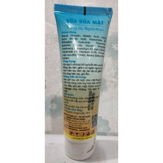 Sữa rửa mặt yến mạch trắng da ngừa mụn