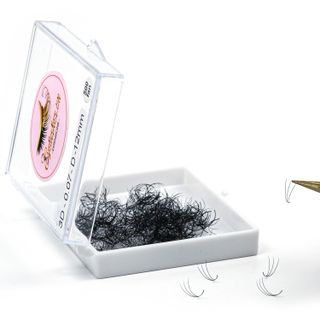 Mi Fan Sẵn 3D, Dày 0.07 / 0.10mm, Siêu Mềm Mịn, Độ Cong C/CC/D, Hộp 500 Fan - EYELASHES