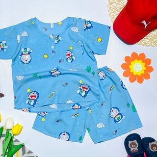 Đồ bộ mặc nhà trẻ em vải tole lanh 2 da giá rẻ hàng loại 1