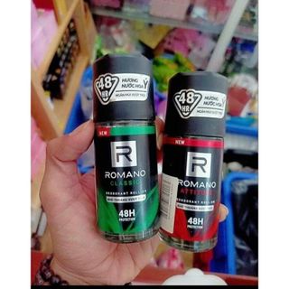 Lăn khử mùi Romano hương nước hoa 50ml ( 3 màu : Xanh, Đỏ và Đen trắng)