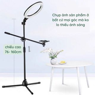 Bộ Giá Đỡ Quay Video Topshot H65 CÓ ĐÈN 33CM - Chân Quay Video Chụp Ảnh Từ Trên Xuống - Hỗ Trợ Livetream