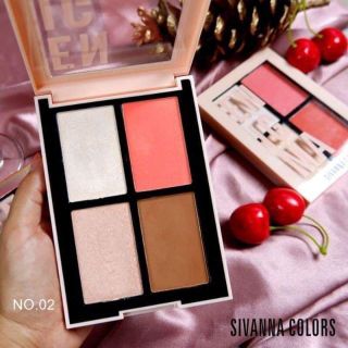Má hồng bắt sáng Cheek Contouring Sivanna ENIGMA Chính Hãng Thailand.
