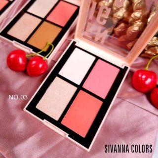 Má hồng bắt sáng Cheek Contouring Sivanna ENIGMA Chính Hãng Thailand.