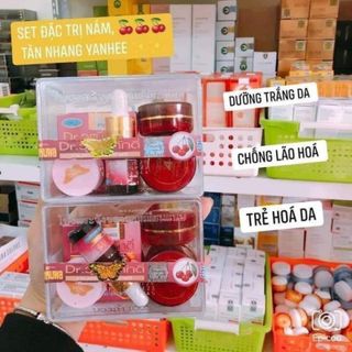set kem khử nám, tàn nhang, mụn