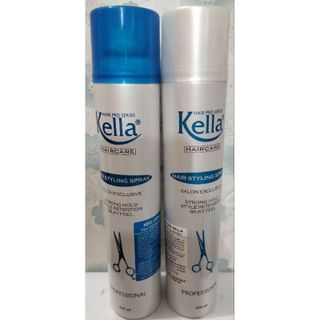 Keo xịt tóc Kella 420ml Xanh cứng - Trắng mềm)