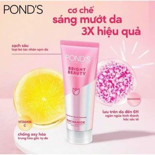 Sữa rửa mặt Pond 100g hồng