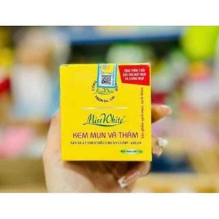 Kem nghệ Miss White 12g (tặng kèm mặt nạ bùn than)