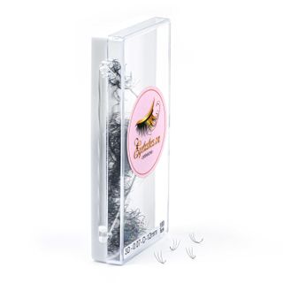Mi Fan Sẵn 3D, Dày 0.07 / 0.10mm, Siêu Mềm Mịn, Độ Cong C/CC/D, Hộp 1000 Fan - EYELASHES