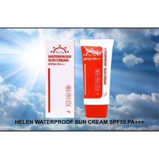 [CHÍNH HÃNG] Kem chống nắng Helen 70g đỏ Hàn Quốc (+ tác dụng làm kem Nền)