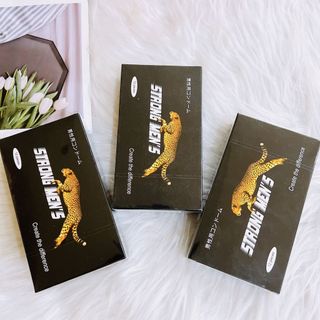 Bao cao su Strong men hộp 12 cái kèm chai xịt chống xuất tinh sớm 30ml chính hãng, DATE XA