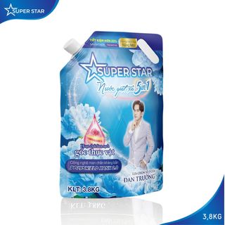 Nước Giặt Xả Túi Cao Cấp 5in1 SUPER STAR - 3,8kg Tặng Kèm Rửa Chén 400g