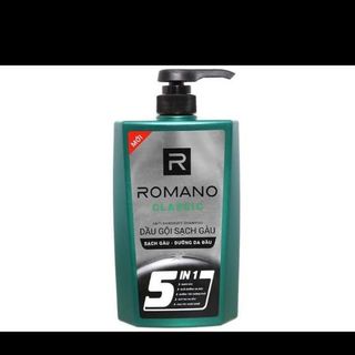 Dầu gội nam Romano Classic 650g xanh