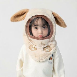 Mũ lông cừu kèm kính chẵn gió cho bé tai gấu tai thỏ