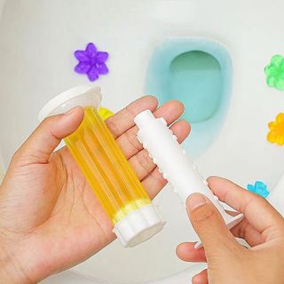 Gel thơm làm sạch khử mùi vệ sinh diệt khuẩn khử trùng bồn cầu, lavabo, bồn rửa mặt hình bông hoa - HL021