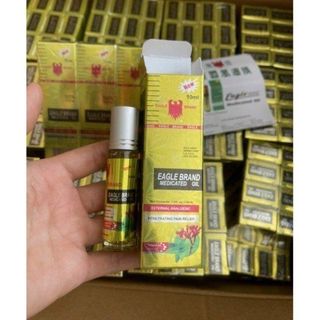 Dầu Gió Con Ó VÀNG Brand Medicated OilDạng Lăn Hương Bạc Hà Đinh Hương 10ml
