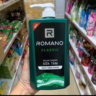 Sữa tắm Romano Classic 650g xanh giá sỉ