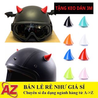 [1 Cặp] Sừng Nhọn Gắn Nón Bảo Hiểm Độc Đáo, Thời Trang Siêu Đẹp