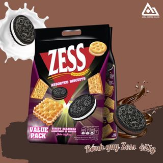 Bánh quy tổng hợp ZESS- Thùng 12 gói 451g An Gia Sweets & Snacks