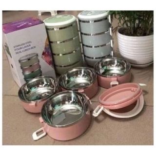 hộp cơm giữ nhiệt 4 tầng