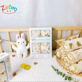 Zeloo- Hộp 2 Khăn Đa Năng 2 Lớp Muslin Cao Cấp giá sỉ