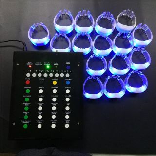 Vòng tay LED Phát Sáng From Vuông, Đổi Màu Điều Khiển Từ xa Cho buổi Hoà nhạc, chế độ theo ý bạn muốn. ( Hàng, Giá Tận Xưởng )