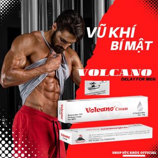 Gel bôi trơn Volcano 14% Benzocain, hỗ trợ quan hệ lâu ra cho nam giới cực kỳ chất lượng - Hộp 12 gói 1g