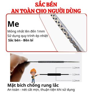 Lưỡi cắt đa năng 105mm, tường gạch, bê tông, đá granite, marble trắng, gạch ceramic - Tile, hợp kim cao cấp, sắc bén, bền bỉ, an toàn, chất lượng cao, Gia tốt nhất thị trường cho sản phẩm cùng phân khúc chất lượng
