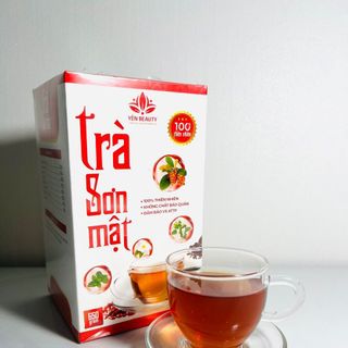 Trà sơn mật hồng sâm hỗ trợ giảm cân an toàn tự nhiên giúp ngủ ngon an thần thanh lọc cơ thể hộp 700gram YÊN BEAUTY