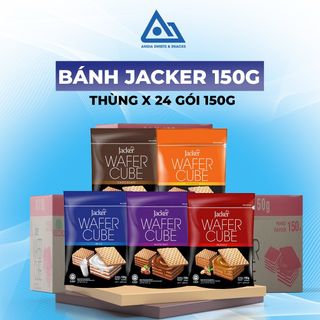 Thùng 24 gói bánh xốp Jacker 150g nhập khẩu Malaysia - An Gia Sweets Snacks giá sỉ