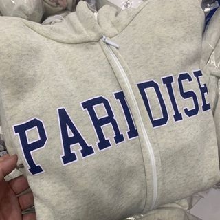 Áo khoác hoodie zip kèm quần jogeer bo ống