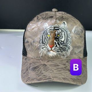Mũ lưỡi trai in đầu con hổ CQ