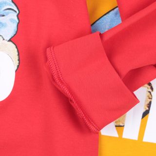 Bộ tay dài bé Trai in gấu, có size từ 15 đến 55kg, chất liệu thun cotton 4 chiều em ái, giữ ấm tốt