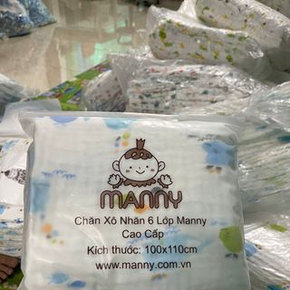Manny- Chăn Xô Nhăn 6 Lớp Họa Tiết Đẹp