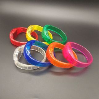 Vòng Tay Phát Sáng Cảm Biến Âm Nhựa PVC Nháy đèn Theo Âm thanb Cho buổi hoà nhạc , Cổ vũ Tuỳ Chỉnh ( IN LOGO THEO YÊU CẦU )