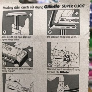 [CHÍNH HÃNG] Dao cạo râu Gillette Super Thin (đen)