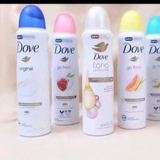Xịt khử mùi Dove 150ml ( Lựu Hồng - Dưa leo xanh)