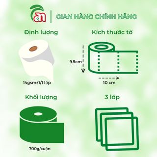 Giấy Vệ Sinh Cuộn Lớn PONYO 3 Lớp Siêu Dày JB700 3 lớp 700g
